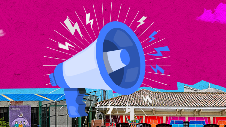 Imagen Megáfono notas comunicantes