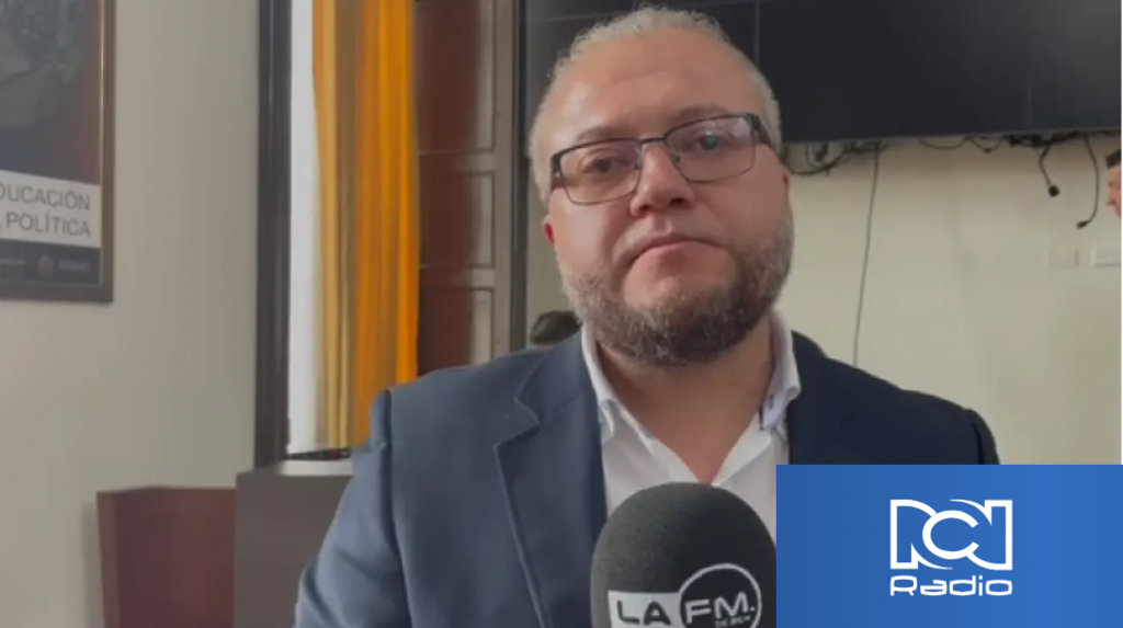 Fotografía del rector de la Universidad Pedagógica Nacional Helberth Choachí