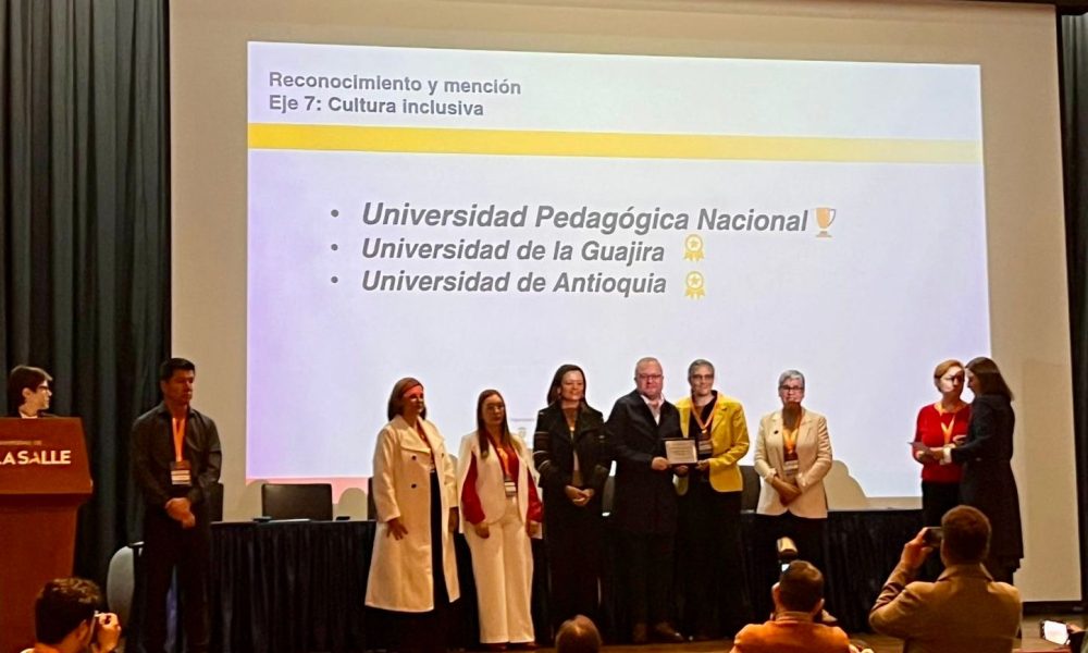 Reconocimiento otorgado a la Universidad Pedagógica Nacional por la Red CIESD